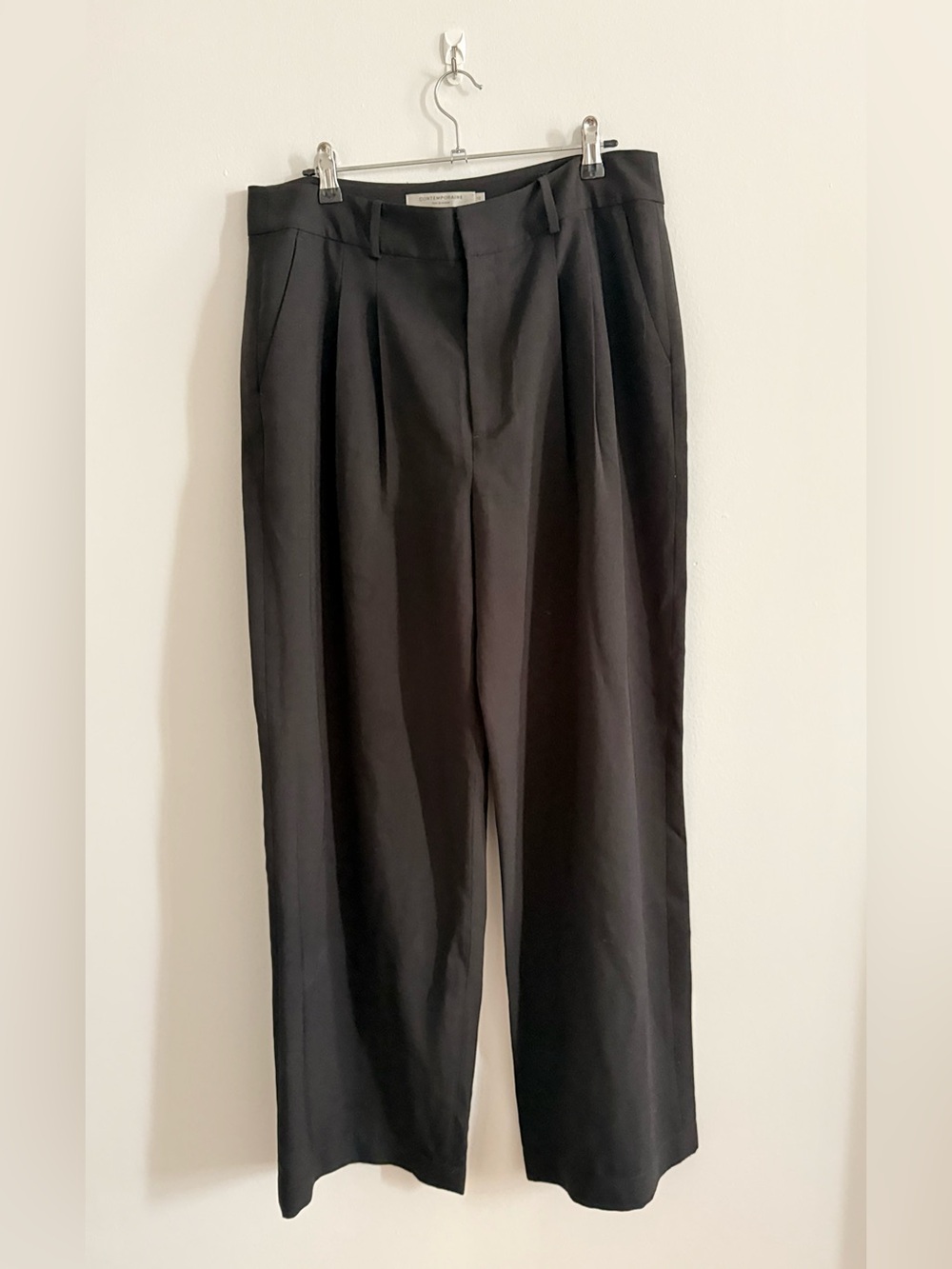 Tailored Black Wide-Leg Trousers - Picture 2 of 2